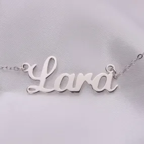 Personalised Sterling Silver Name Necklaces