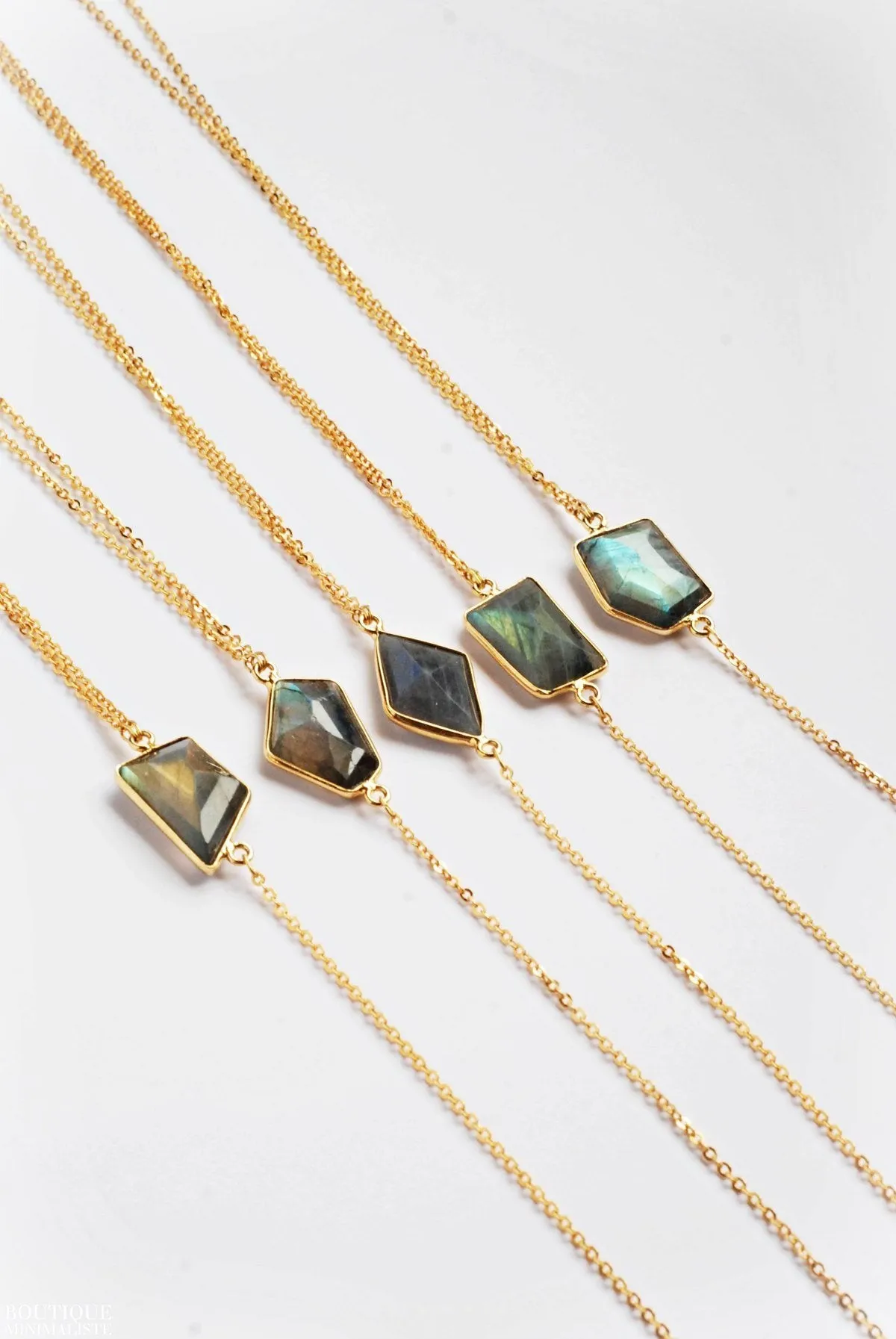 Precious Stones Lariat Necklaces