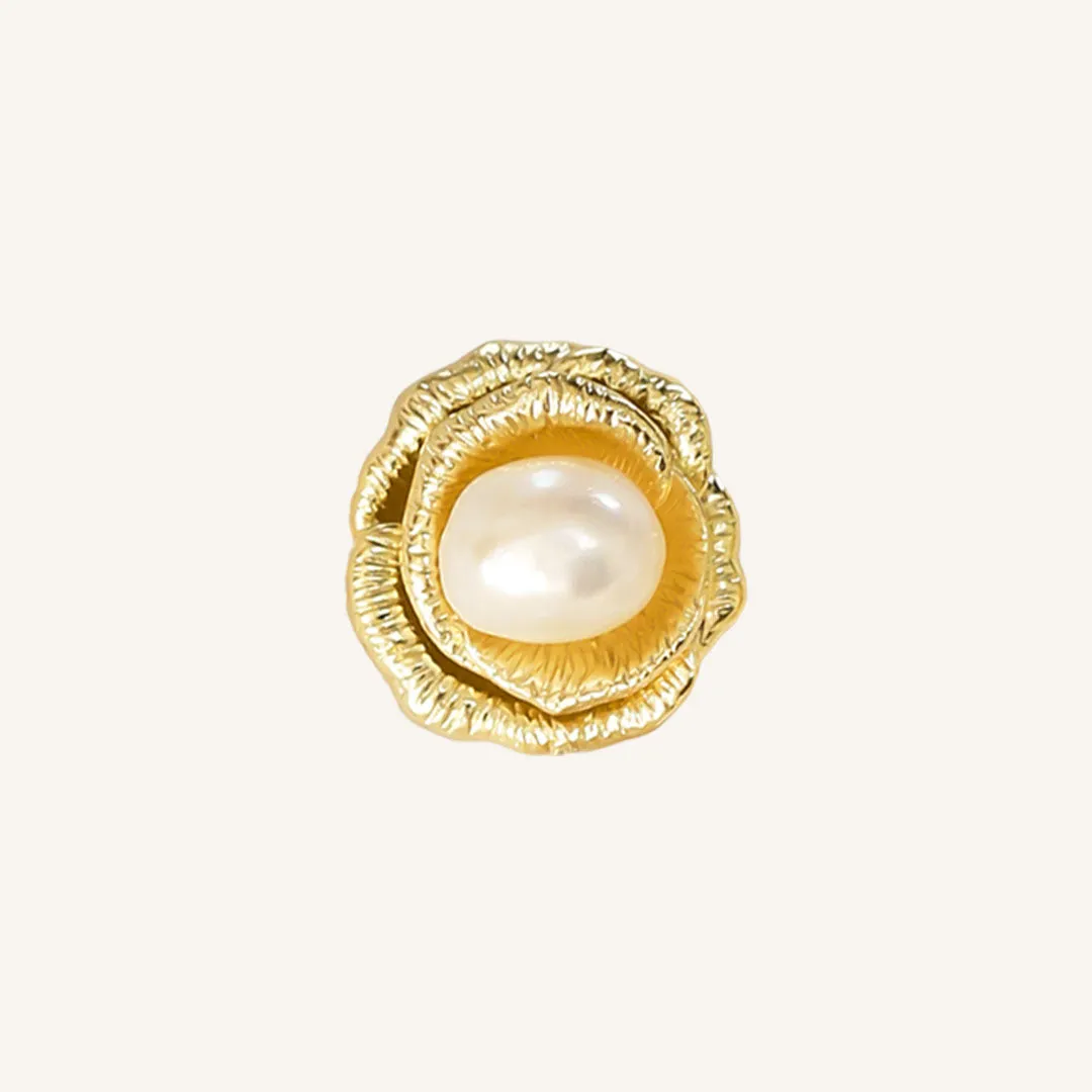 Rosebud Pearl Studs