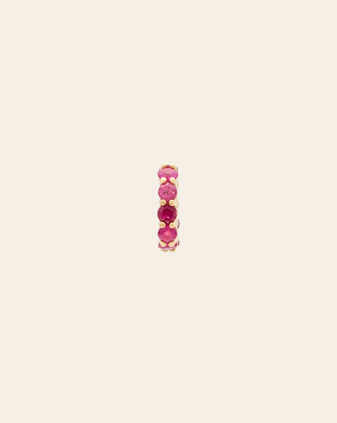 Ruby Spacer - 10k Solid Gold