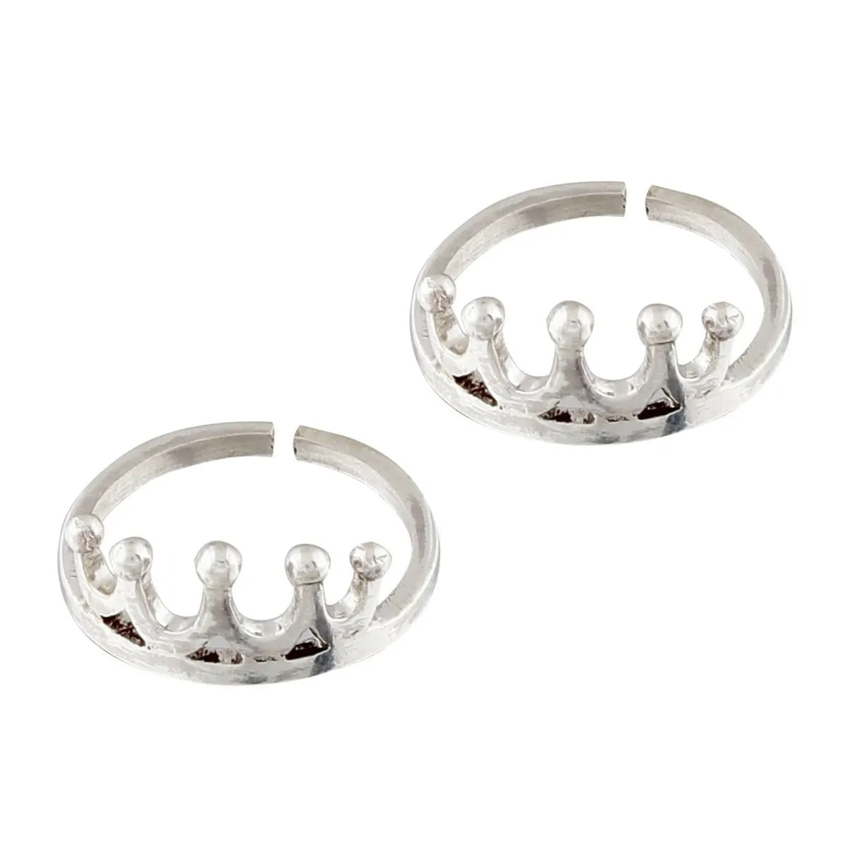 Set Of Three Silver Toe Rings (1)