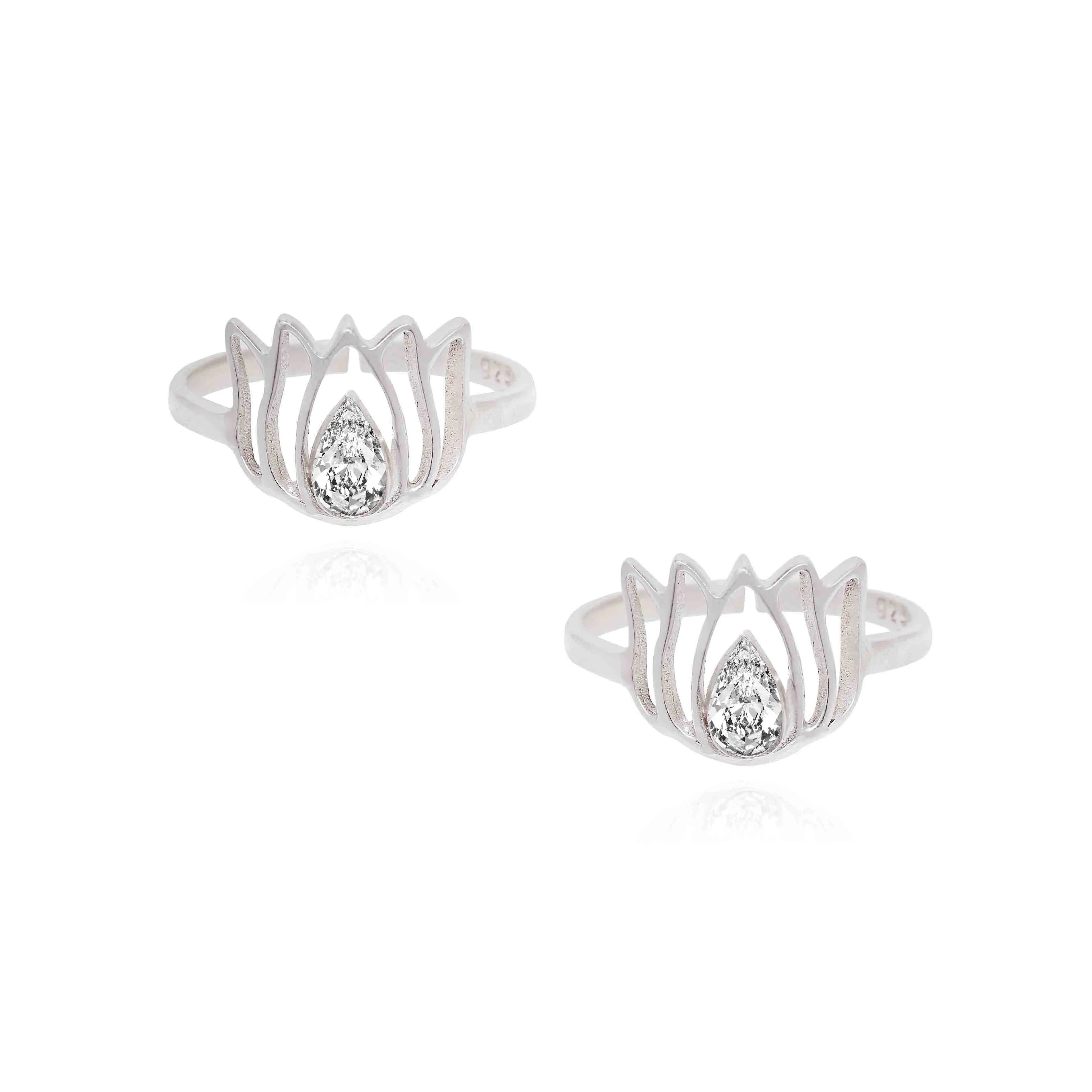 Set Of Three Silver Toe Rings (6)