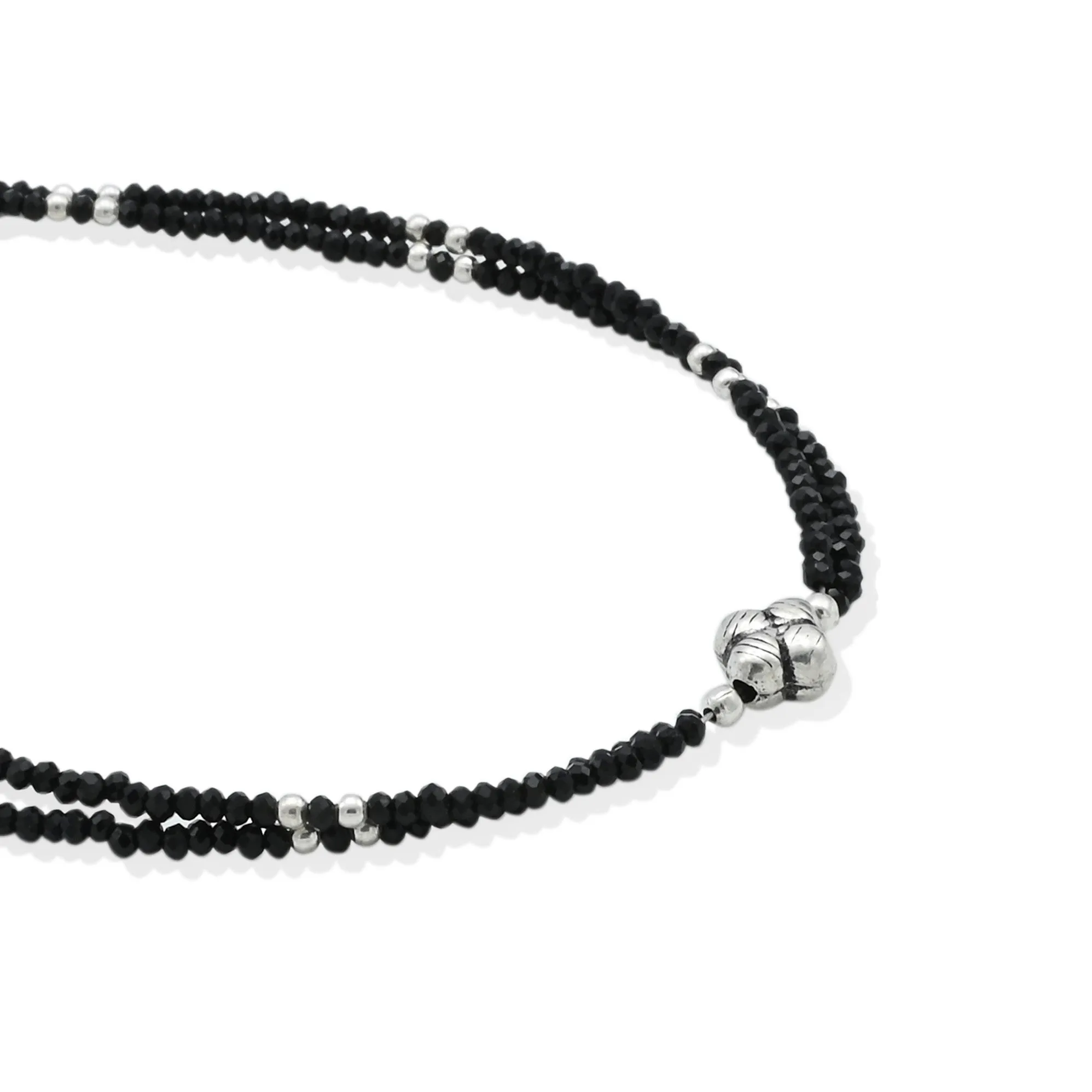 Silver Beads Anklet