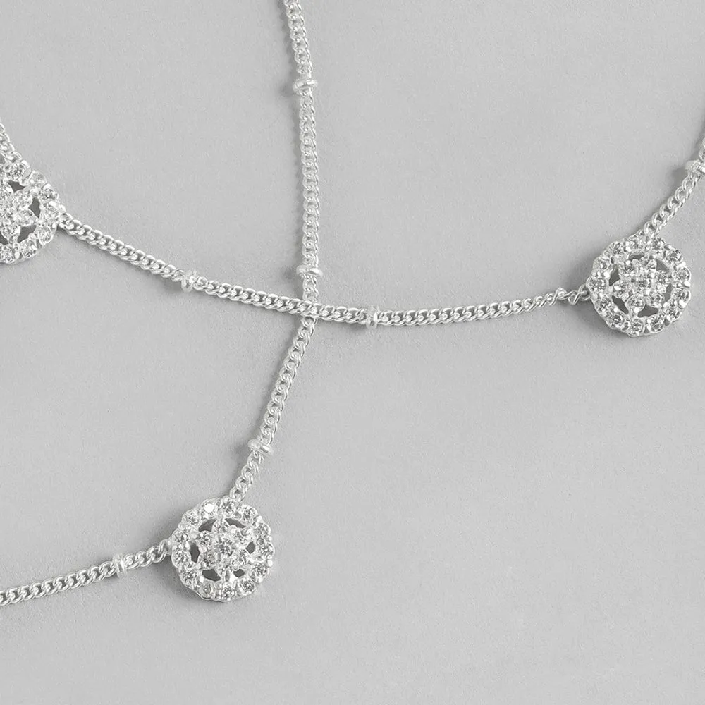 Silver Circle Anklet