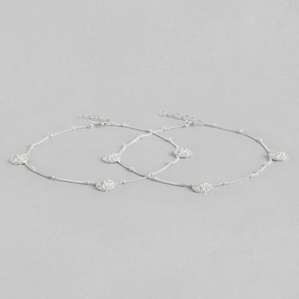 Silver Circle Anklet