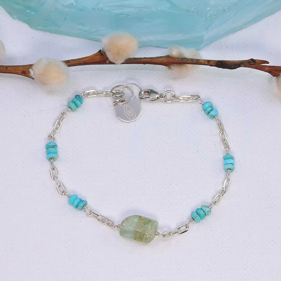 Skye and Earth - Multi Gemstone Silver Bracelet