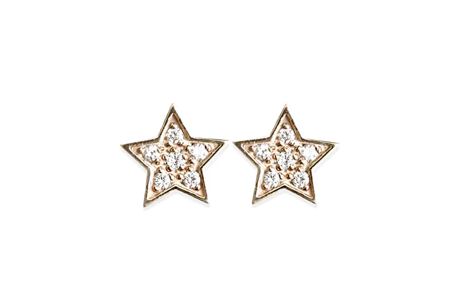 Star Diamond Studs