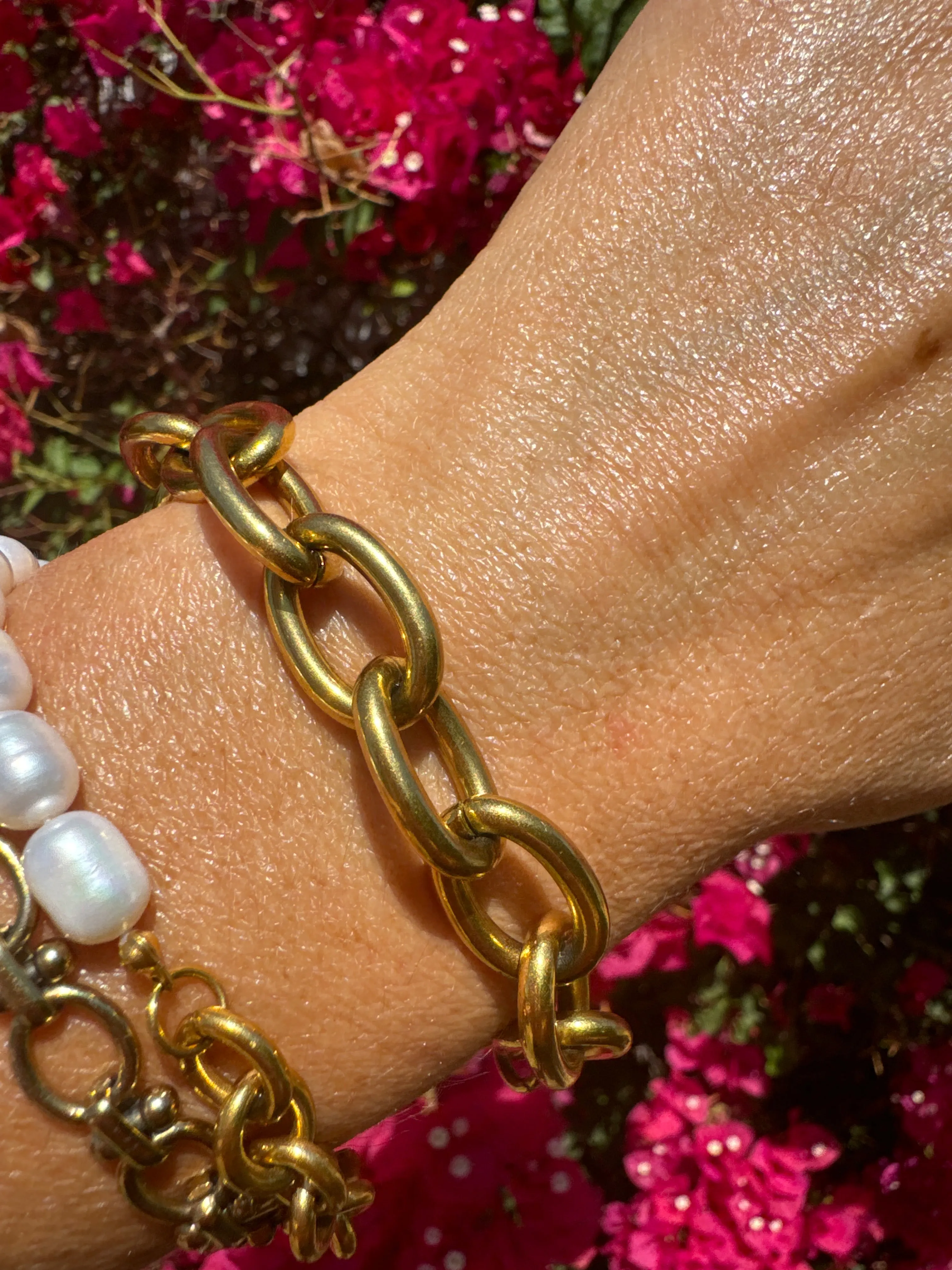 Summer Link Bracelet - Chunky Gold