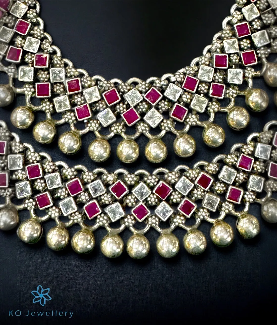 The Taniya Bridal Gemstone Anklets