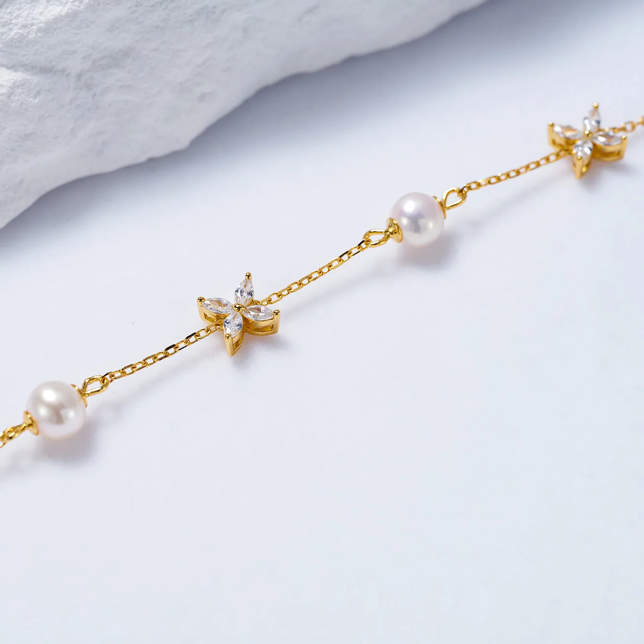 Top Grade Freshwater Pearl Bracelet WB00222| EVERLEAF