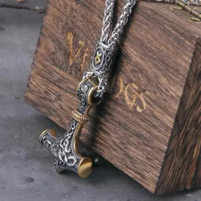 Viking Necklaces Mjolnir Rune