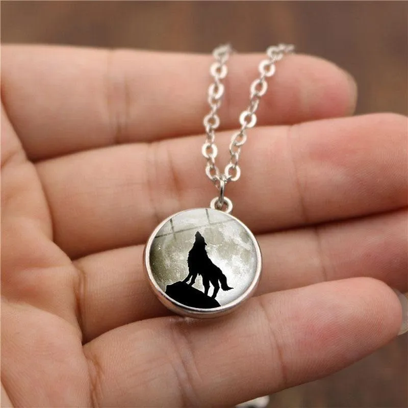 Wolf Moon Sphere Necklaces