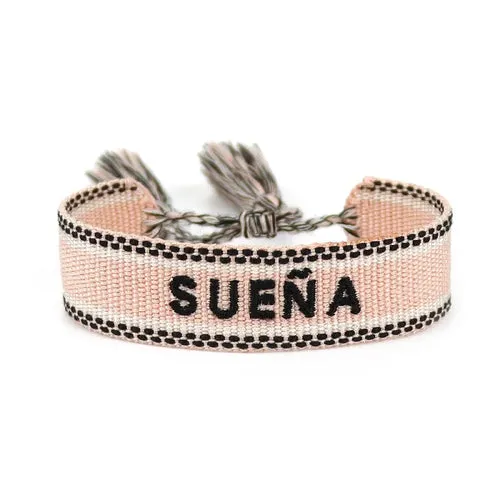 Woven Bracelets Embroidered with Spanish Words TODO ES POSIBLE