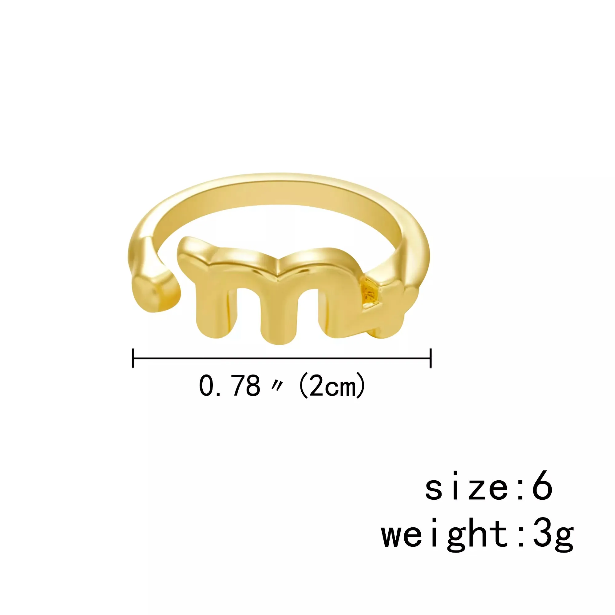 Zodiac Sign Rings - Gold